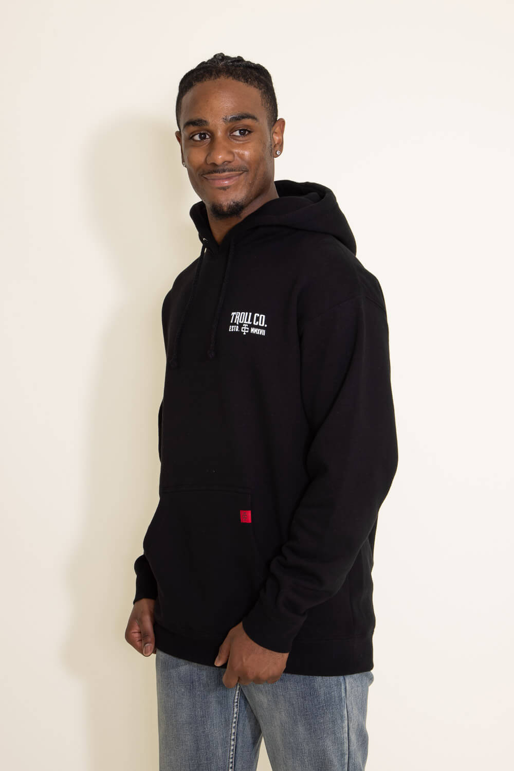 Troll Co. Pay Me Hoodie for Men in Black