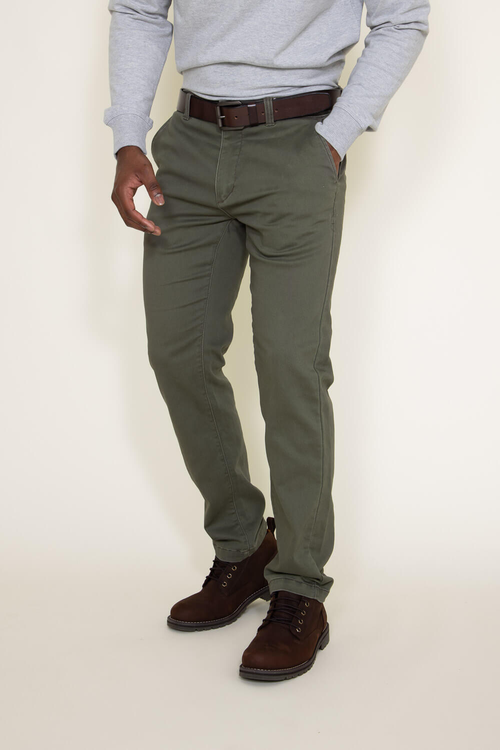 Union Lounge Chino Pants for Men in Military