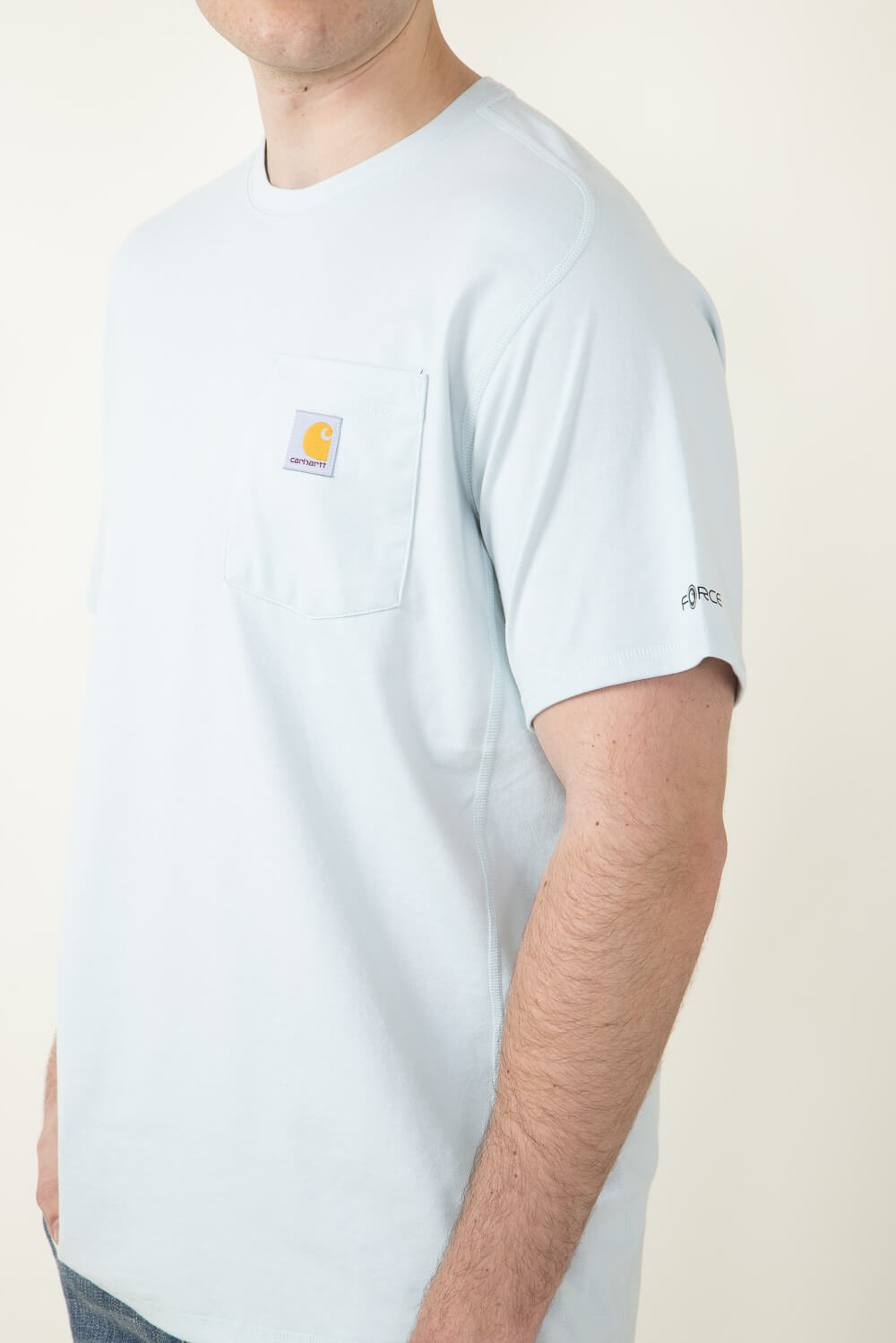 Carhartt Force Relaxed Fit Midweight Pocket T-Shirt for Men in Blue