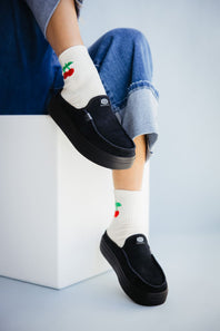 HEYDUDE Women’s Austin Lift Classic Shoes in Black