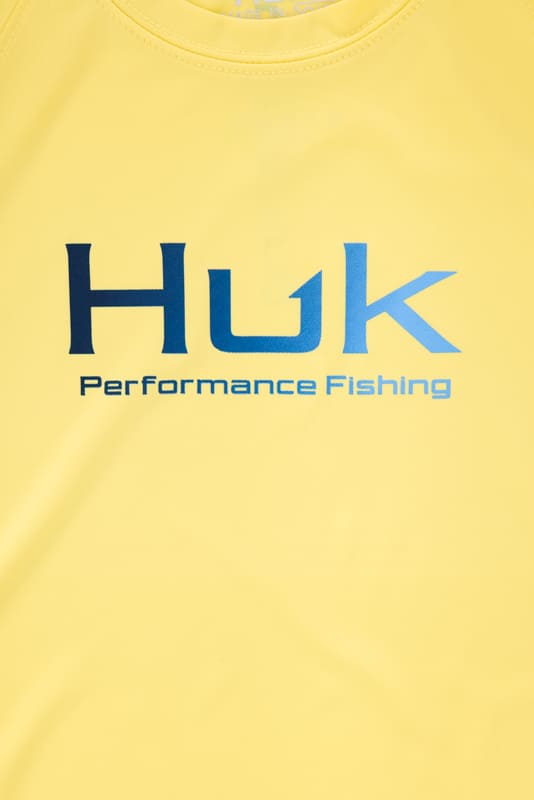 Huk Fishing Pursuit T-Shirt for Boys in Yellow