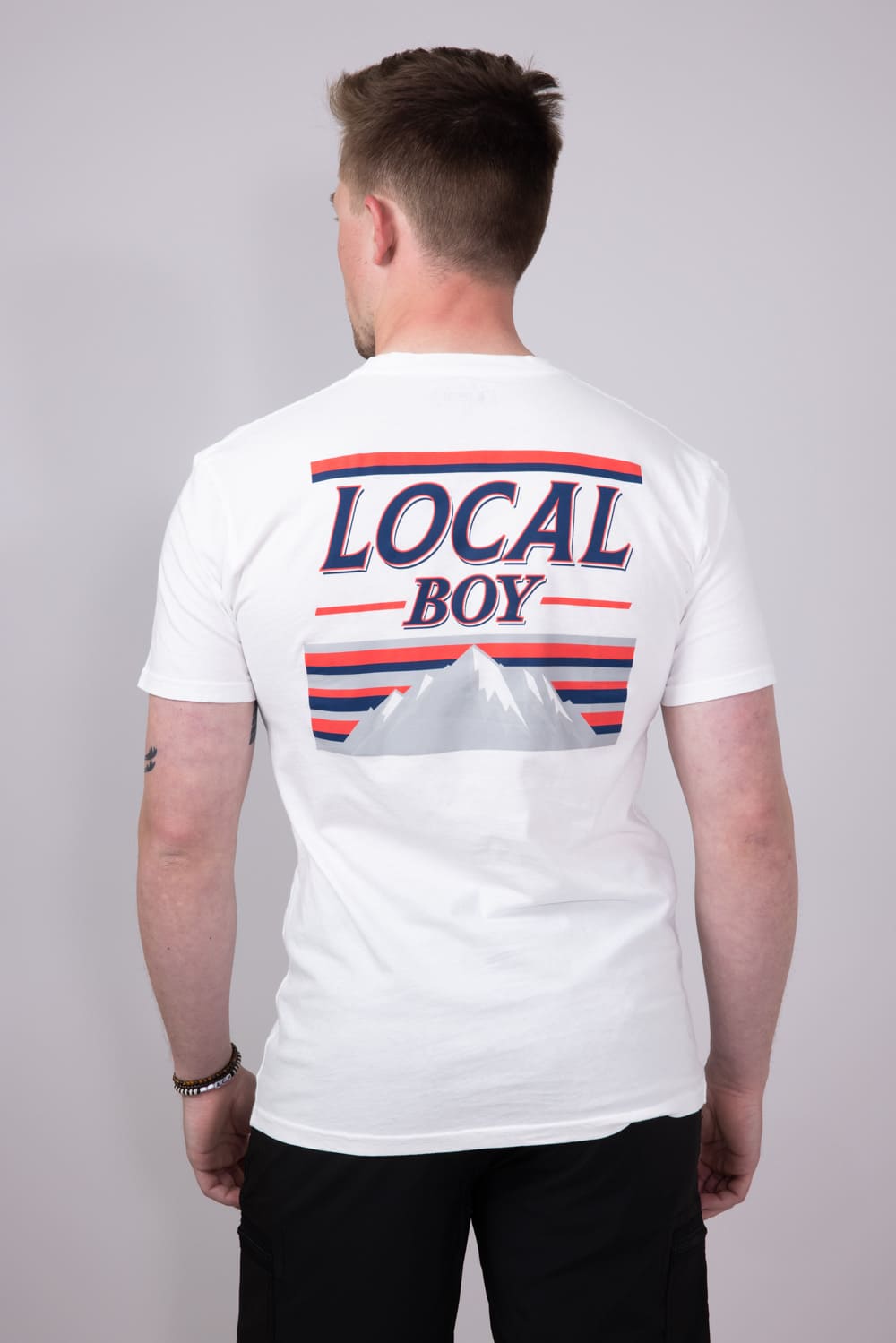 Local Boy Busch T-Shirt for Men in White