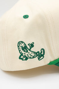 Womens Simply Southern Embroidered Kinda A Big Dill Hat for Women in Cream