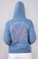 Womens Simply Southern Embroidered Good Things Hoodie for Women in Blue