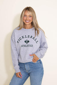 1897 Active Pickleball Sweatshirt for Women in Grey