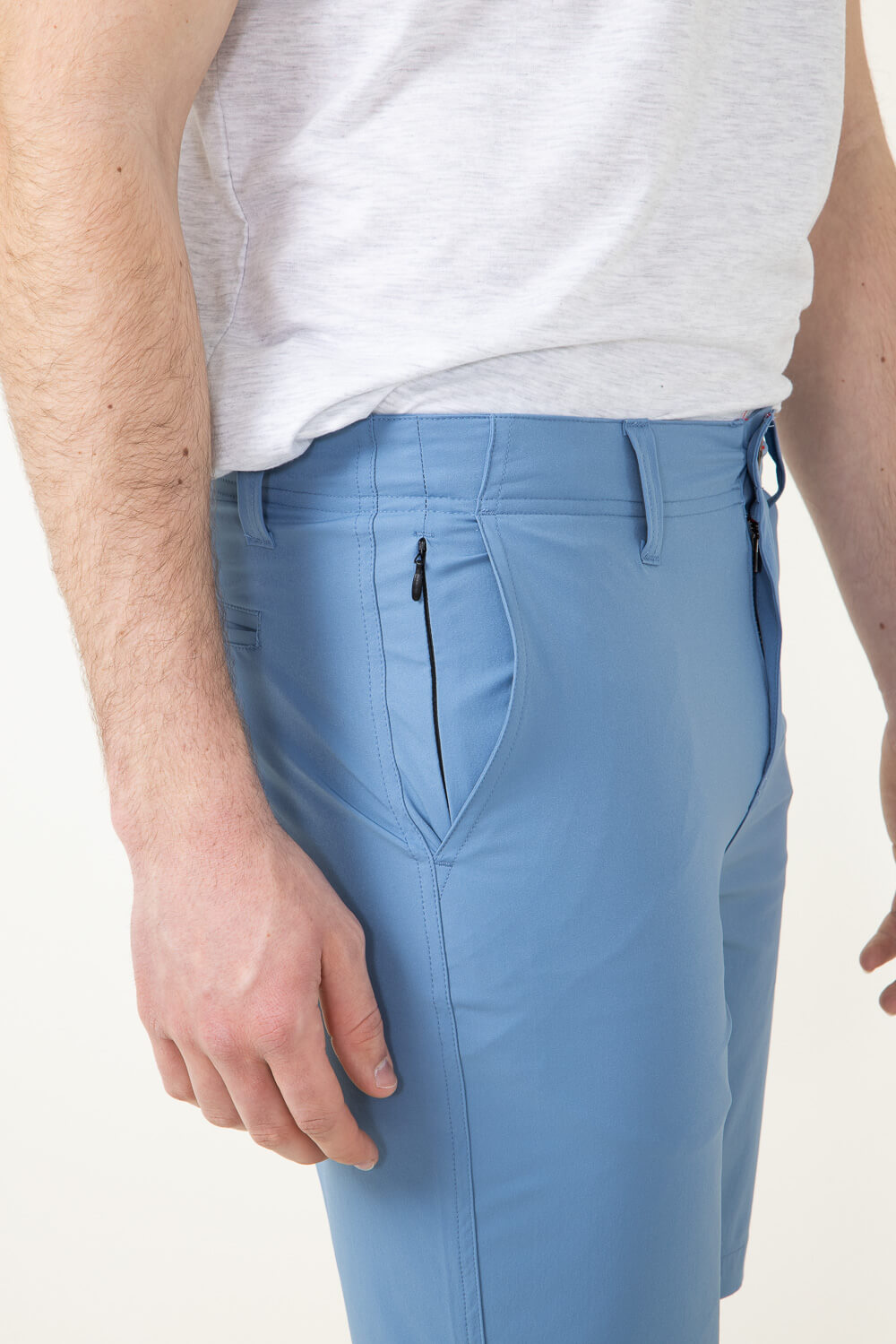 1897 Original 9” Hydro Flat Front Shorts for Men in Light Blue
