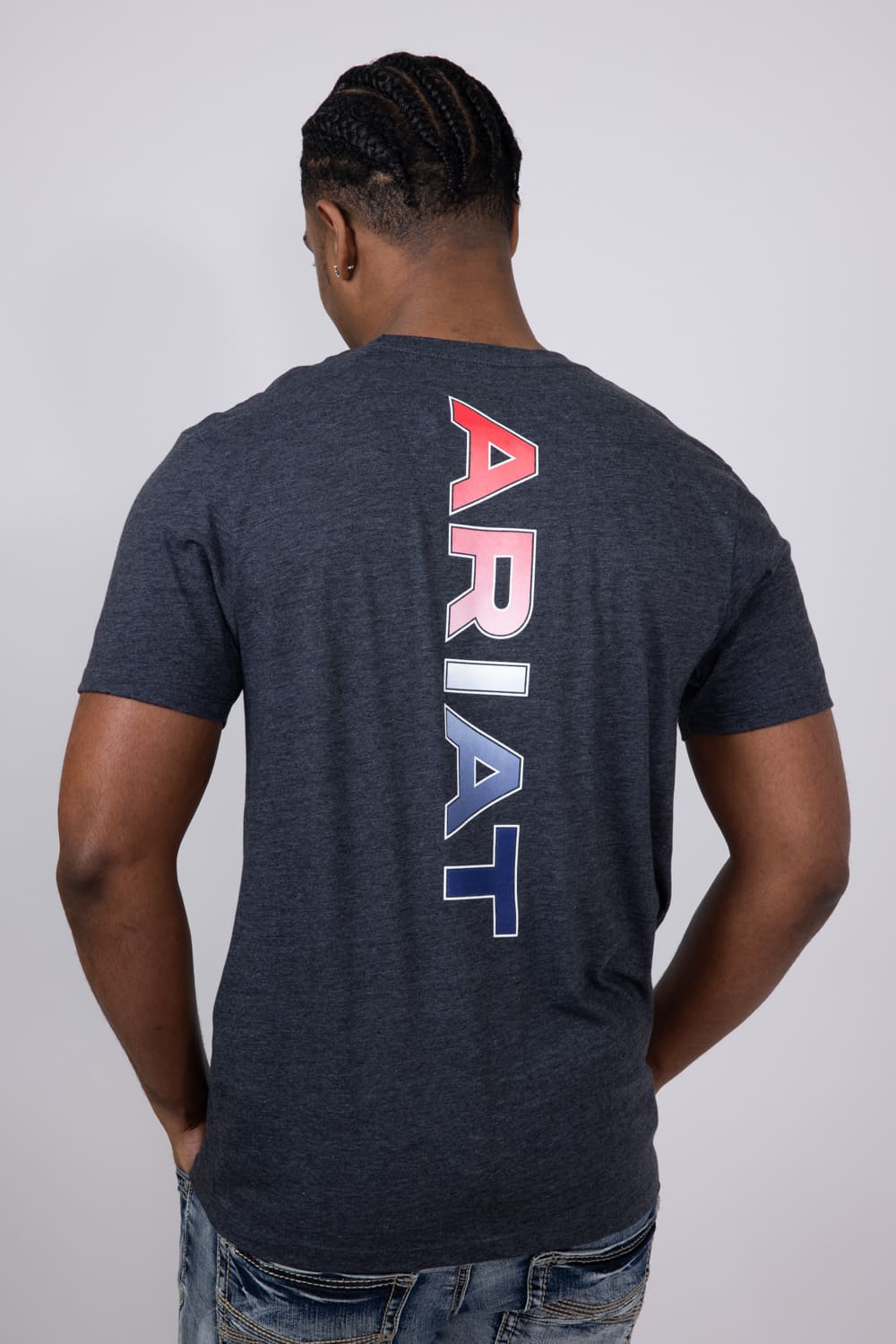 Ariat RWB T-Shirt for Men in Charcoal Heather | 10054771-CHARCOAL