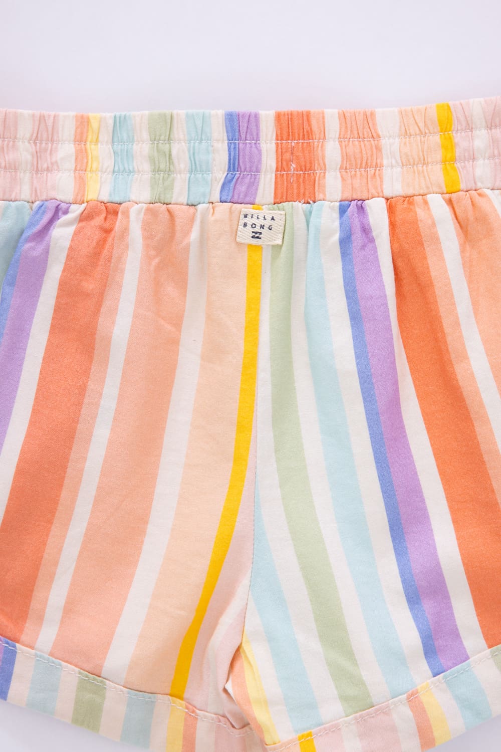 Billabong Youth Mad For You Stripe Elastic Waist Shorts for Girls in Multi 