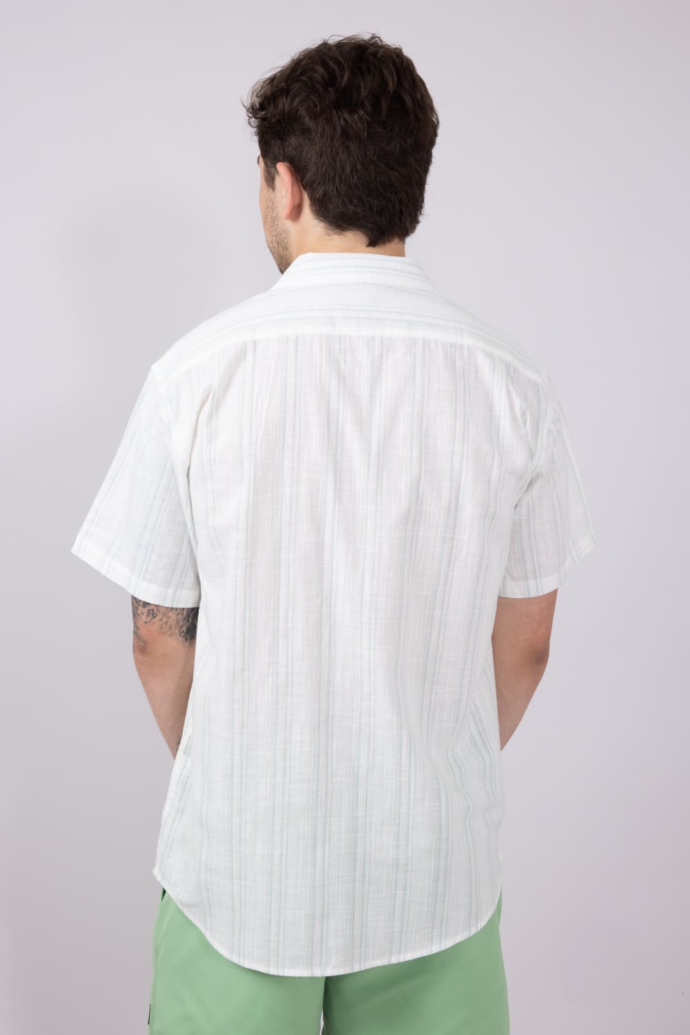 Billabong All-Day Stripe Shirt for Men in Off White