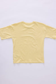 Billabong Youth Never Grow Up Oversized Graphic T-Shirt for Girls in Yellow