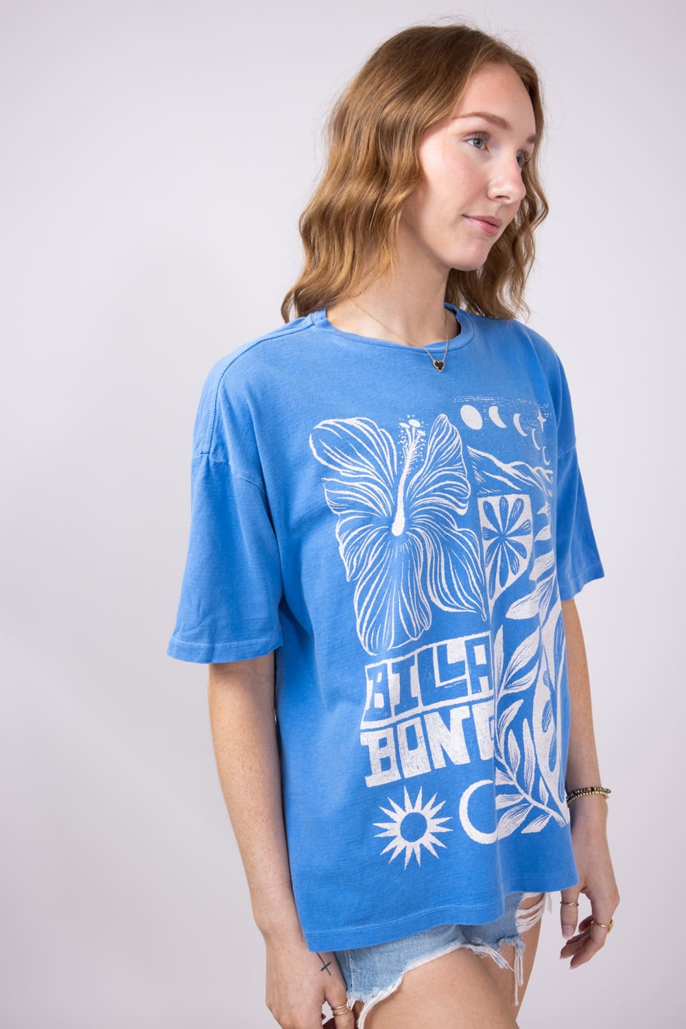 Billabong Summer Nights Graphic T-Shirt for Women in True Blue