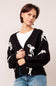 Bow Cardigan for Women in Black