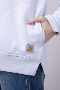 Carhartt Tencel Relaxed Fit Half Zip Sweatshirt for Women in Fresh Lavender