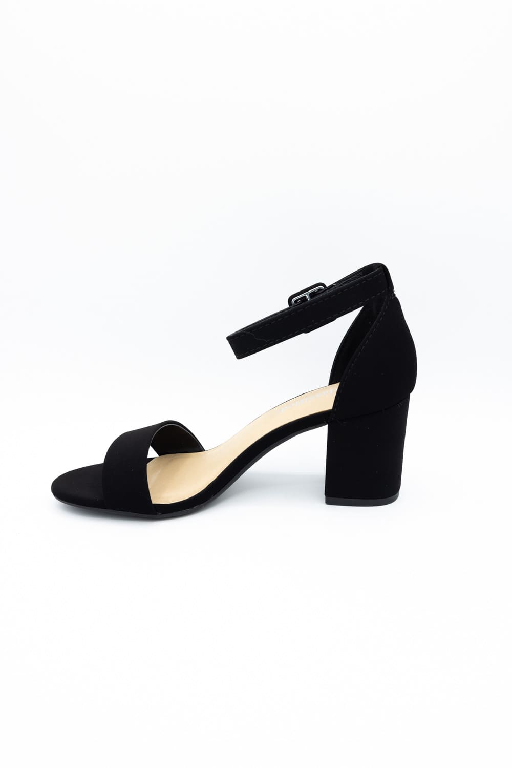 City Classified Cake Block Heels for Women in Black