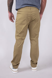 Copper & Oak Faille 5 Pocket Pants for Men in Khaki
