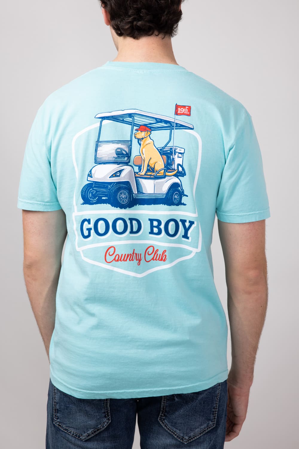 Country Club Dog T-Shirt for Men in Mint
