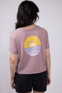Free Fly Daybreak T-Shirt for Women in Fig Purple