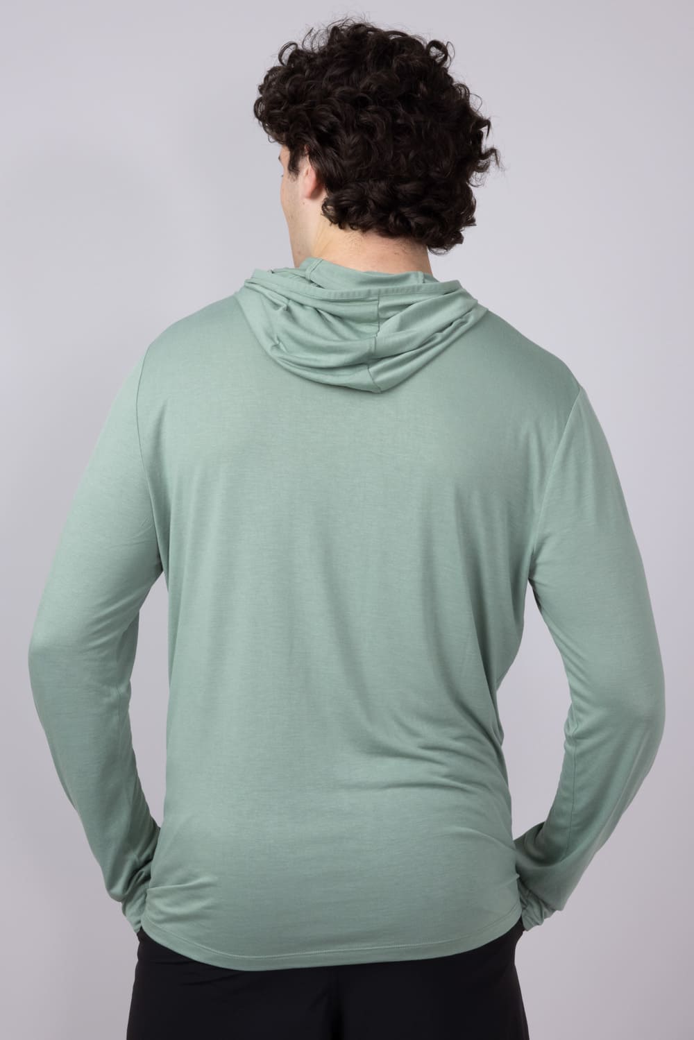Free Fly Bamboo Lightweight Hoodie for Men in Palm Green