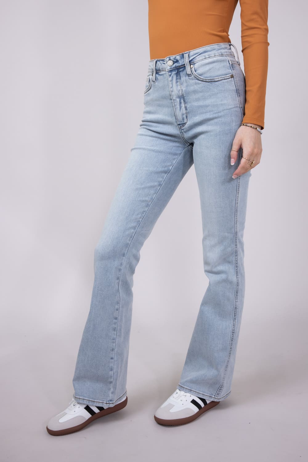 Judy Blue Embroidered Back Pocket Bootcut Jeans for Women
