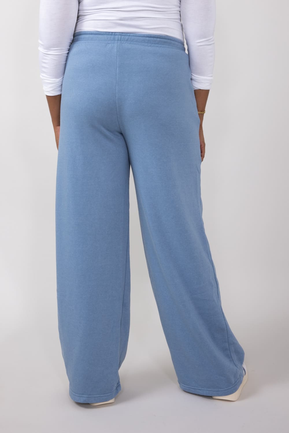 Knit Lounge Pants for Women in Gray Blue