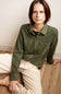 Thread & Supply Lewis Soft Luxe Button Up Shirt for Women in Fern