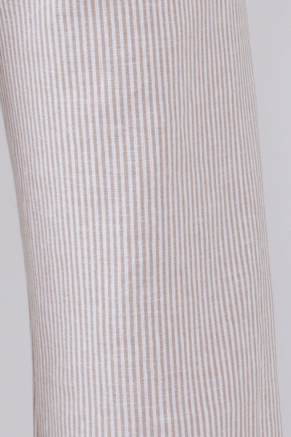 Love Tree Pinstripe Drawstring Linen Pants for Women in Khaki