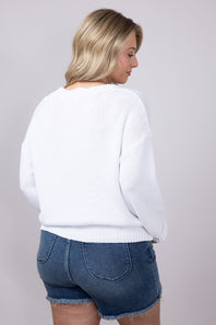Miracle Lobster Sweater for Women in White