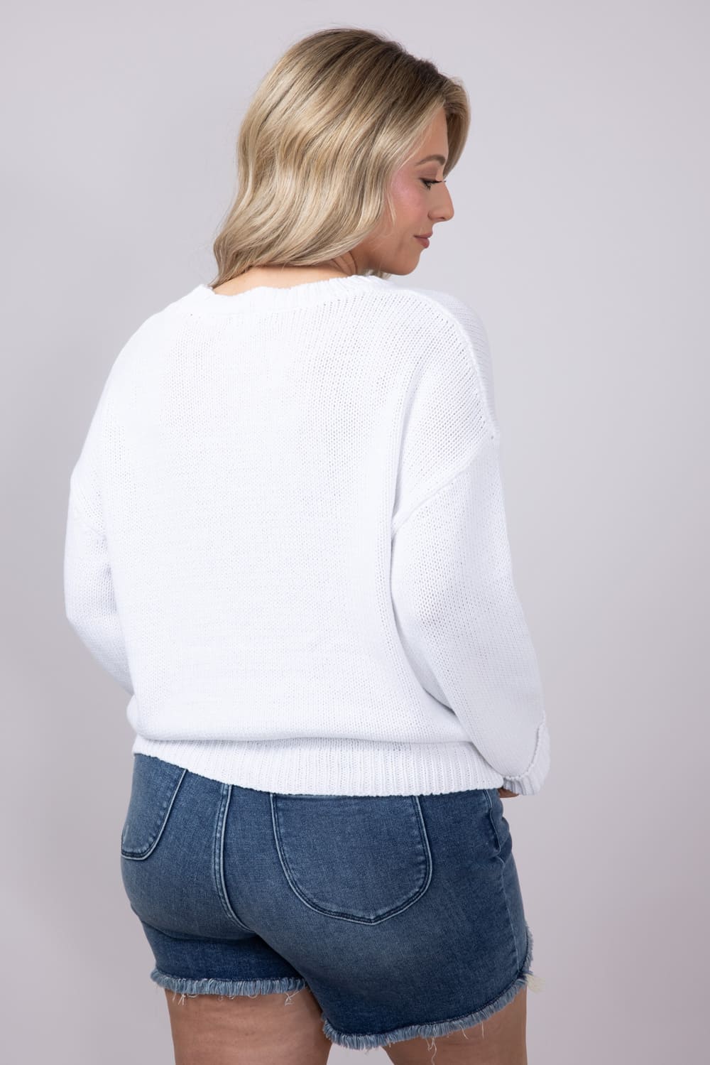 Miracle Lobster Sweater for Women in White