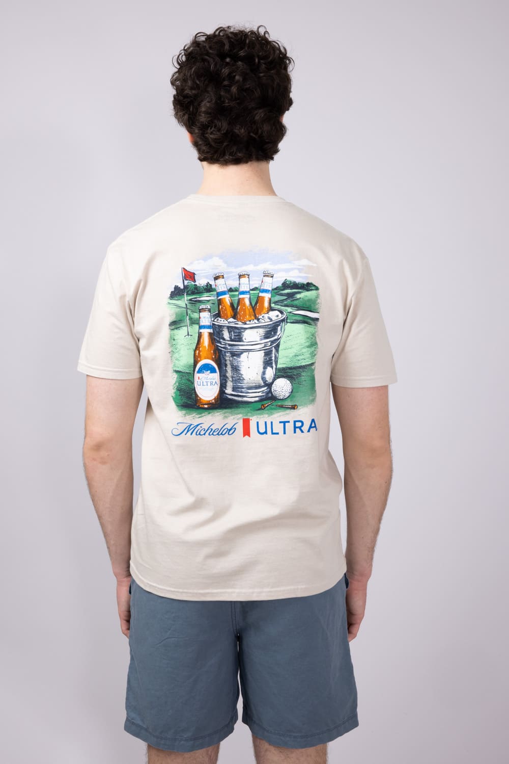 Michelob Ultra Golf T-Shirt for Men in Sand