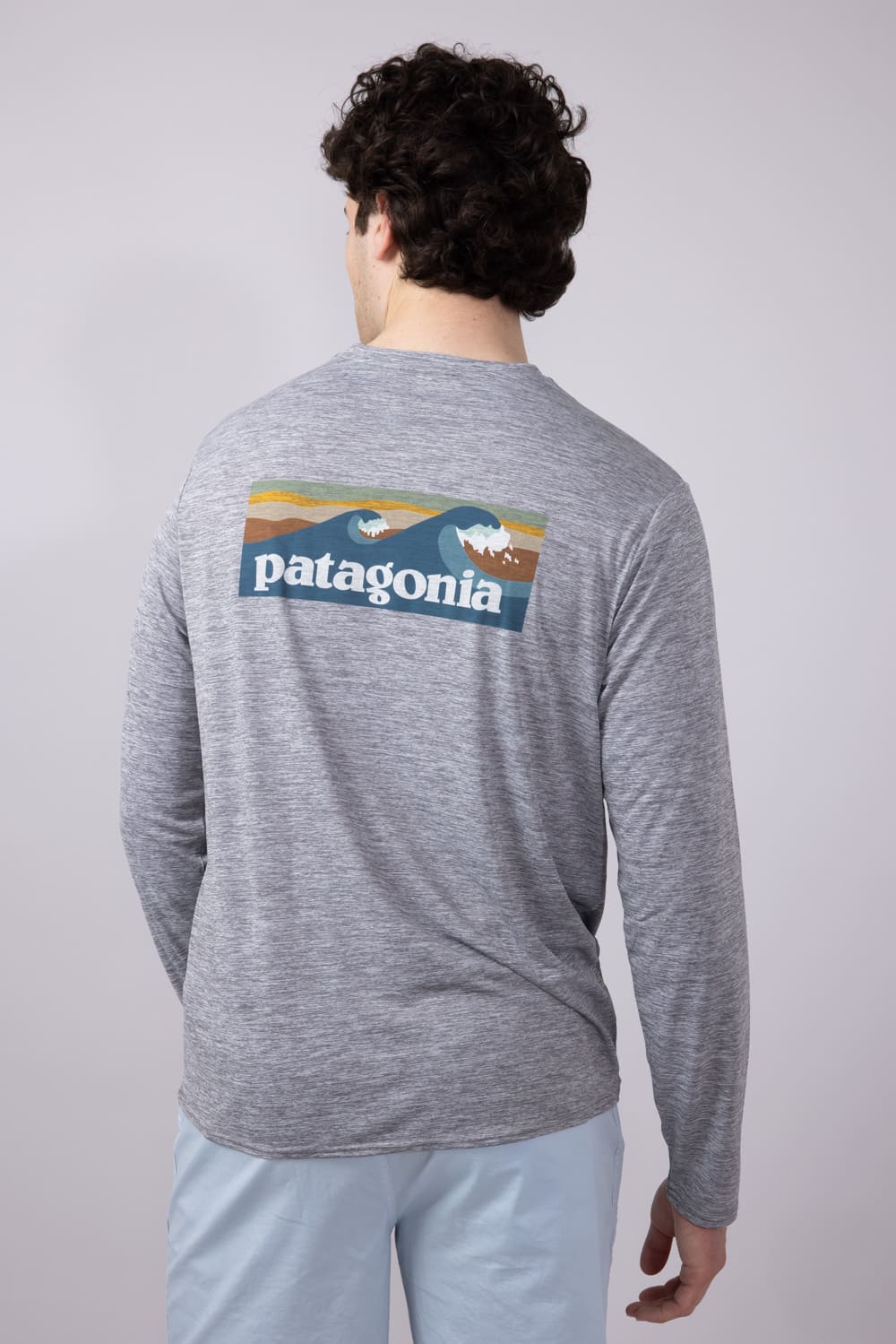 Patagonia Men’s Capilene Cool Daily Graphic T-Shirt for Men in Grey