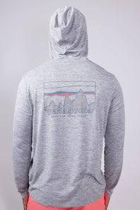 Patagonia Men’s Capeliene Cool Daily Graphic Hooded T-Shirt for Men in Feather Grey