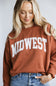 1897 Active Midwest Sweatshirt for Women in Rust | GT852-RUST
