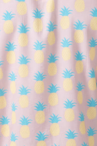Simply Southern Pineapple Button Down Shirt for Men in Pink