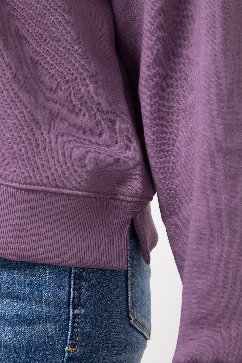 The North Face Evolution Fleece Sweatshirt for Women in Midnight Mauve