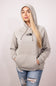 The North Face Fine Alpine Hoodie for Women in Clay Grey