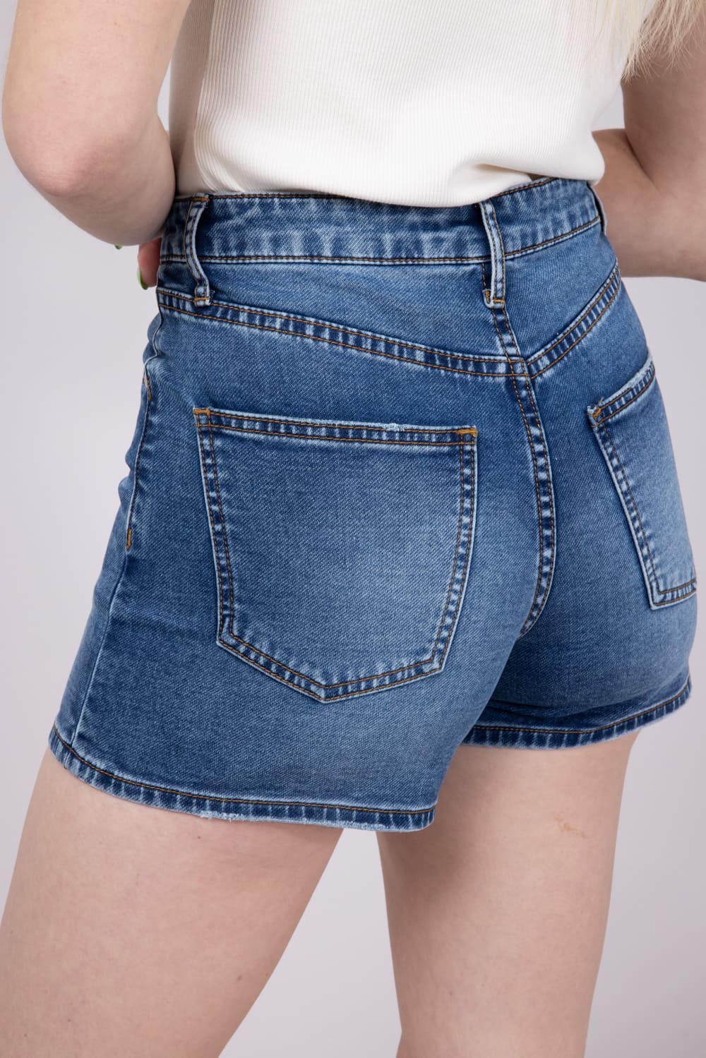 Thread & Supply Rowan Terry Mid-Rise Stretch Denim Shorts for Women