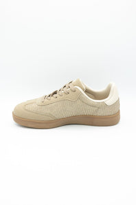 Top Moda Remus Raffia Sneakers for Women in Taupe