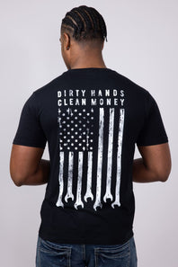 Troll Co Dirty Hands Clean Money Flagship T-Shirt for Men in Black