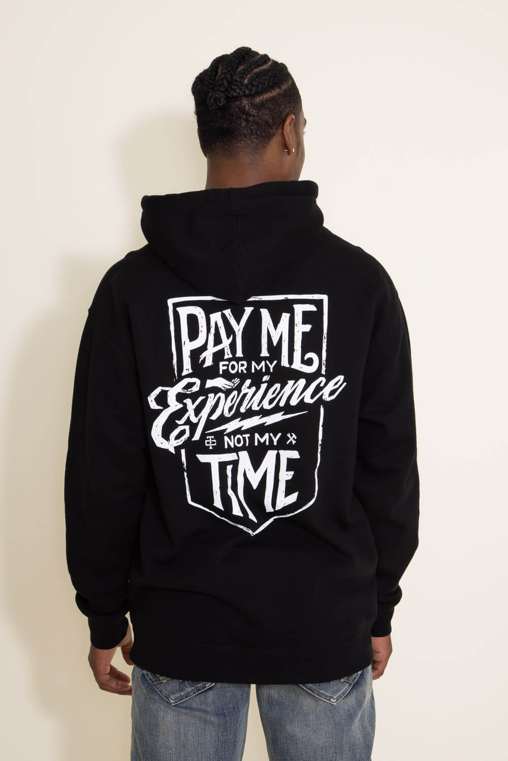 Troll Co. Pay Me Hoodie for Men in Black