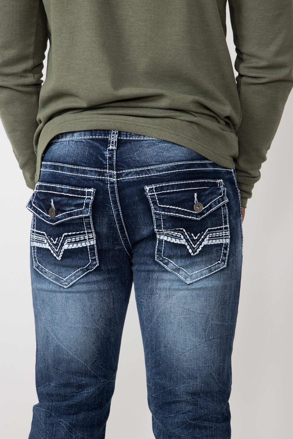 True Luck Blake Bootcut Stretch Jeans for Men