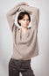 Thread & Supply V-Neck Knit Marigold Sweater for Women in Heather Pewter