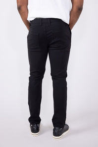 Copper & Oak Faille 5 Pocket Pants for Men in Black