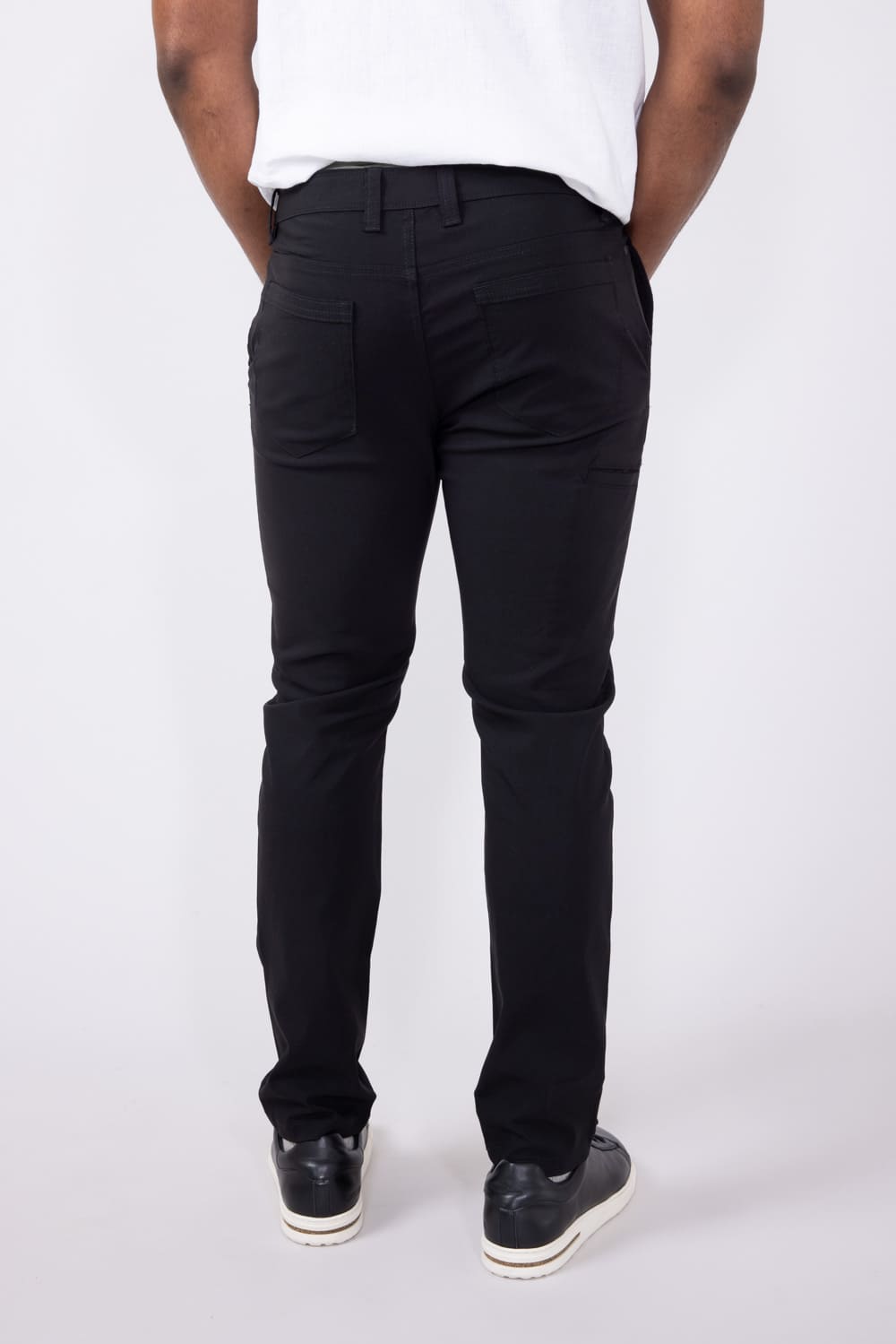 Copper & Oak Faille 5 Pocket Pants for Men in Black