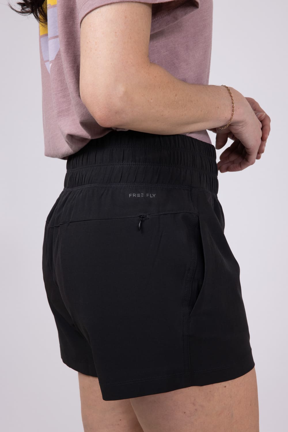 Free Fly Pull-On Breeze Shorts for Women in Black