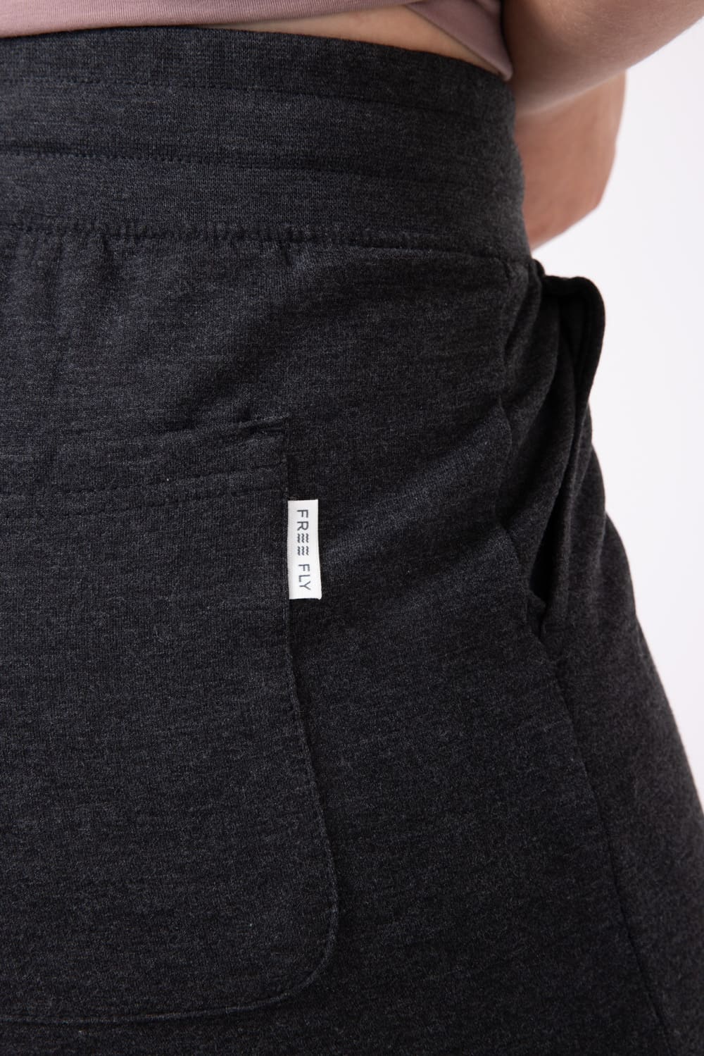 Free Fly Bamboo Lightweight Fleece Shorts for Women in Heather Black