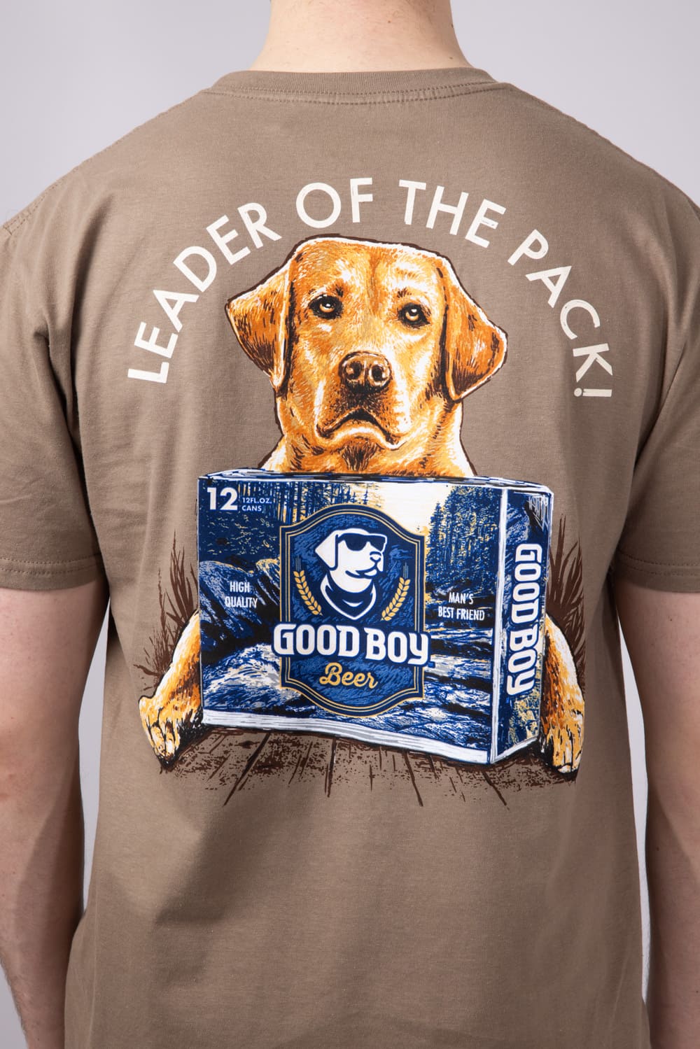 Good Boy Pack T-Shirt for Men in Brown