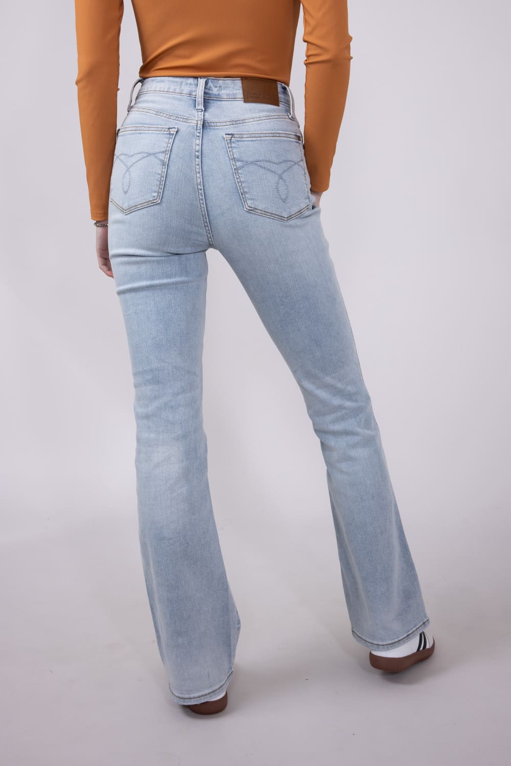 Judy Blue Embroidered Back Pocket Bootcut Jeans for Women