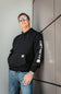 Carhartt Logo Sleeve Graphic Hoodie for Men in Black