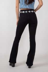 KanCan High Rise Bootcut Jeans for Women in Black