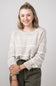 Miracle Striped Sweater for Women in Ivory